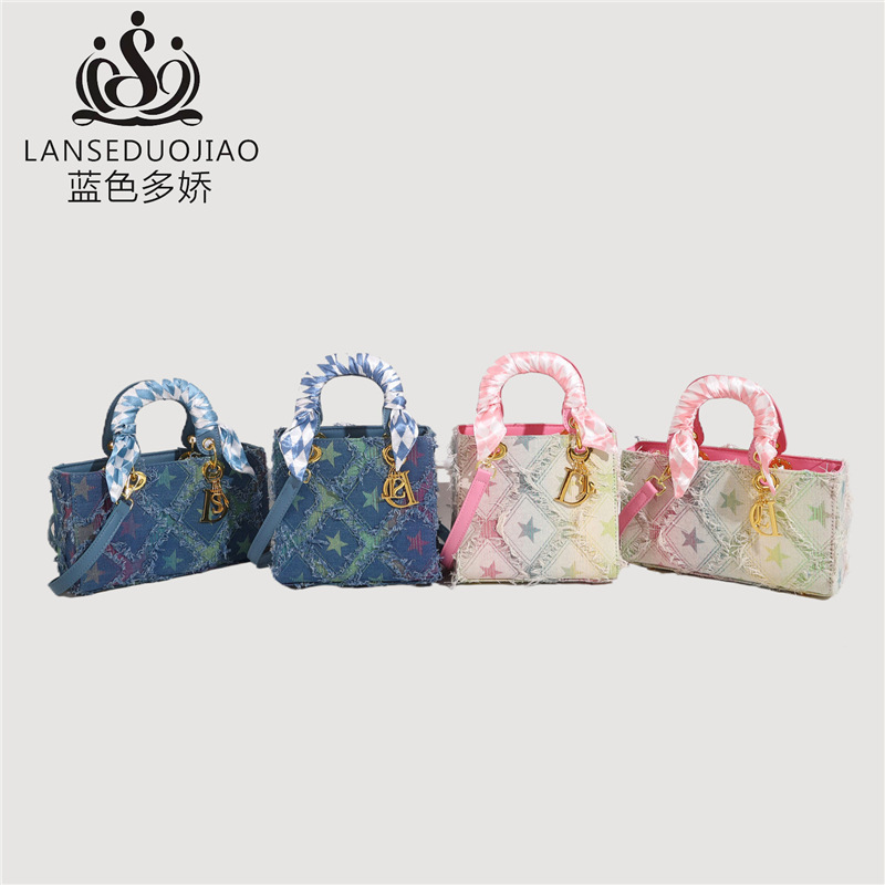 Y2K Women's New Denim Star Han - Craft Embellishment Storage ulasan dan harga