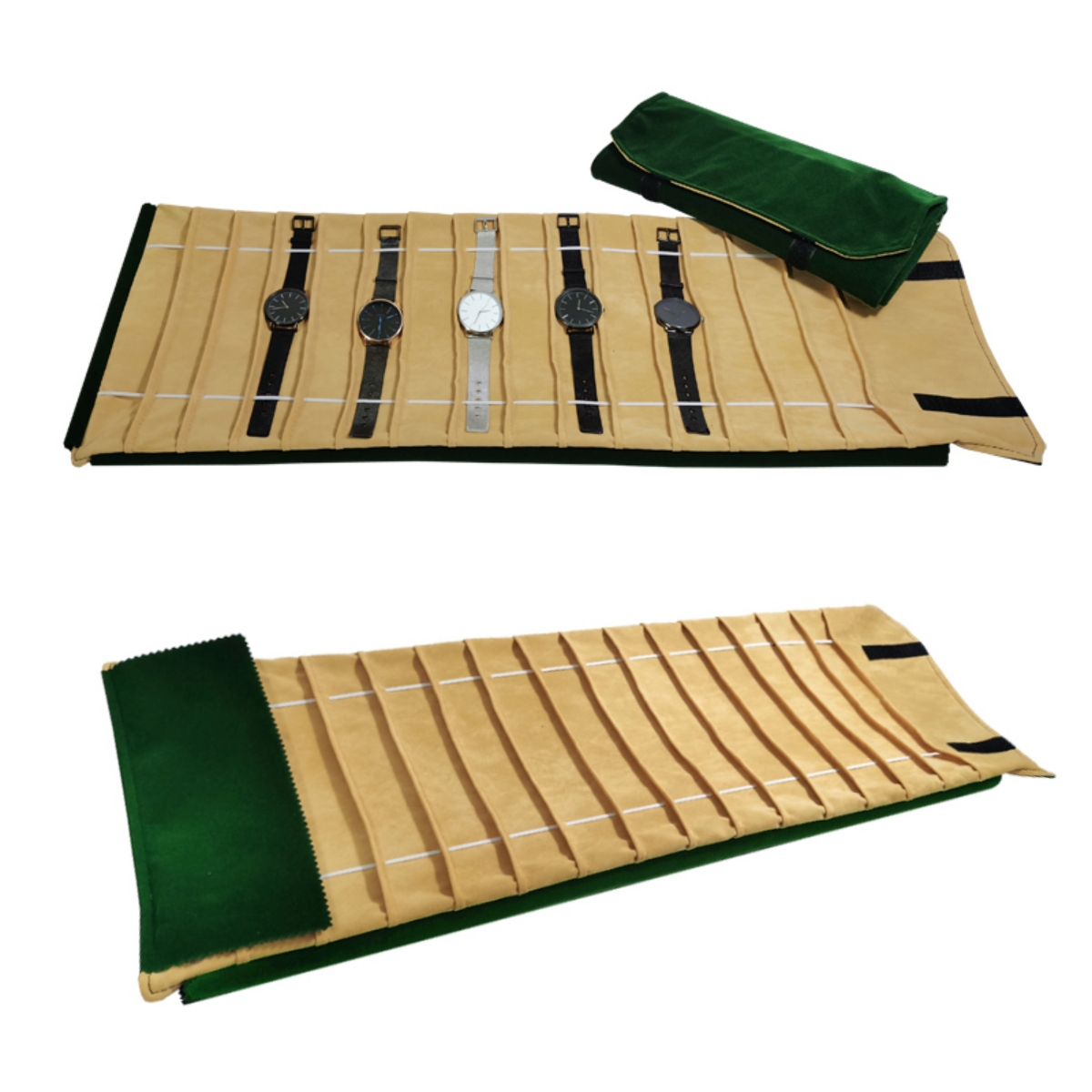 Velvet Watch Roll Bag Jewelry  - Velvet Ribbon Roll ulasan dan harga
