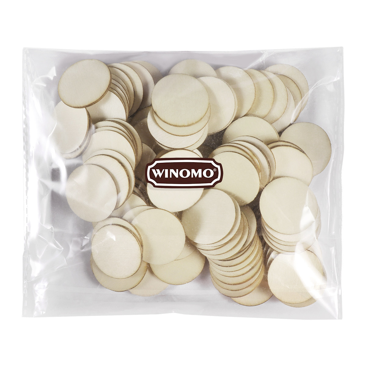 100Pcs Round Wooden Craft Piec - Christmas Craft Embellishment ulasan dan harga