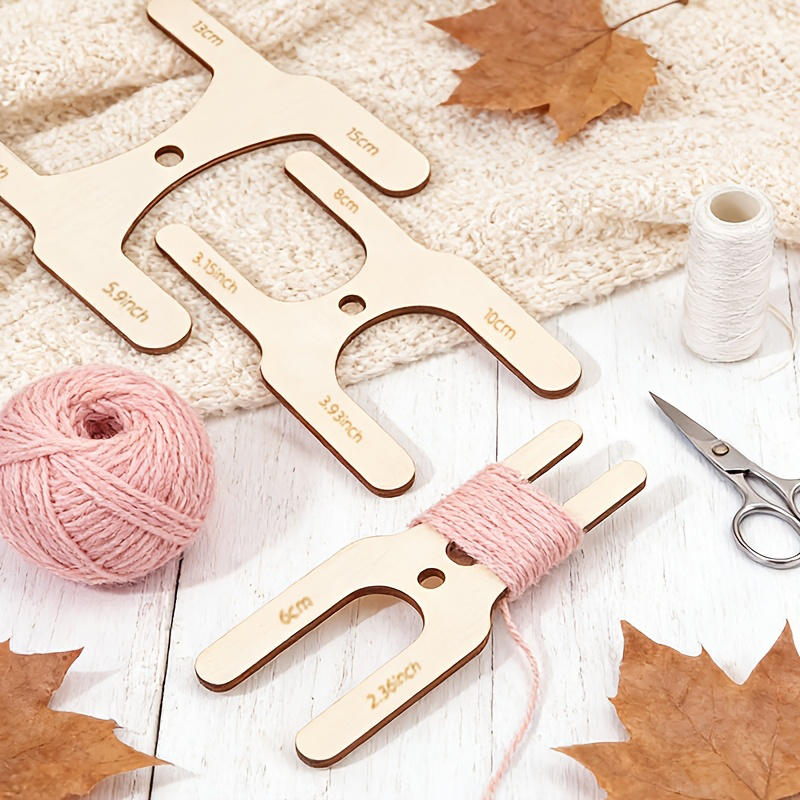 4pcs Wooden Pom-Pom Maker Set  - Pom Pom Maker Tool ulasan dan harga