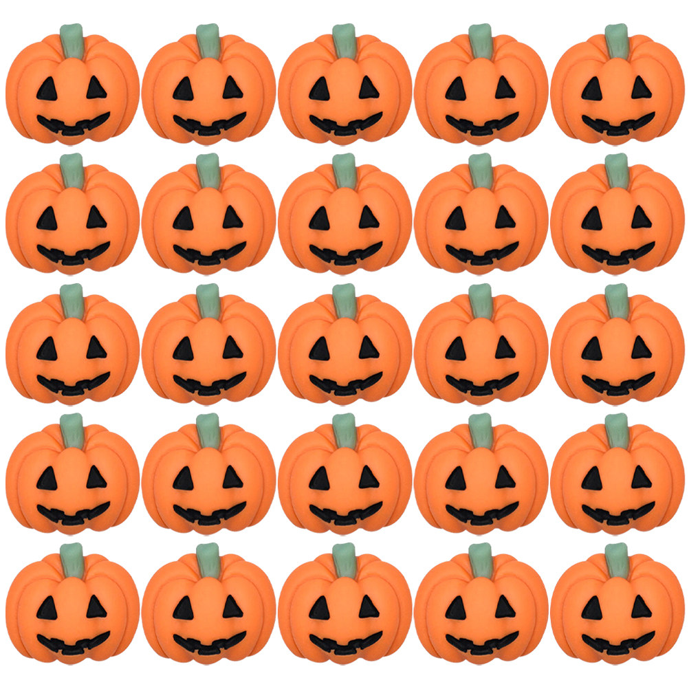 50Pcs Mini Resin Pumpkin Charm - Embellishment Crafts ulasan dan harga