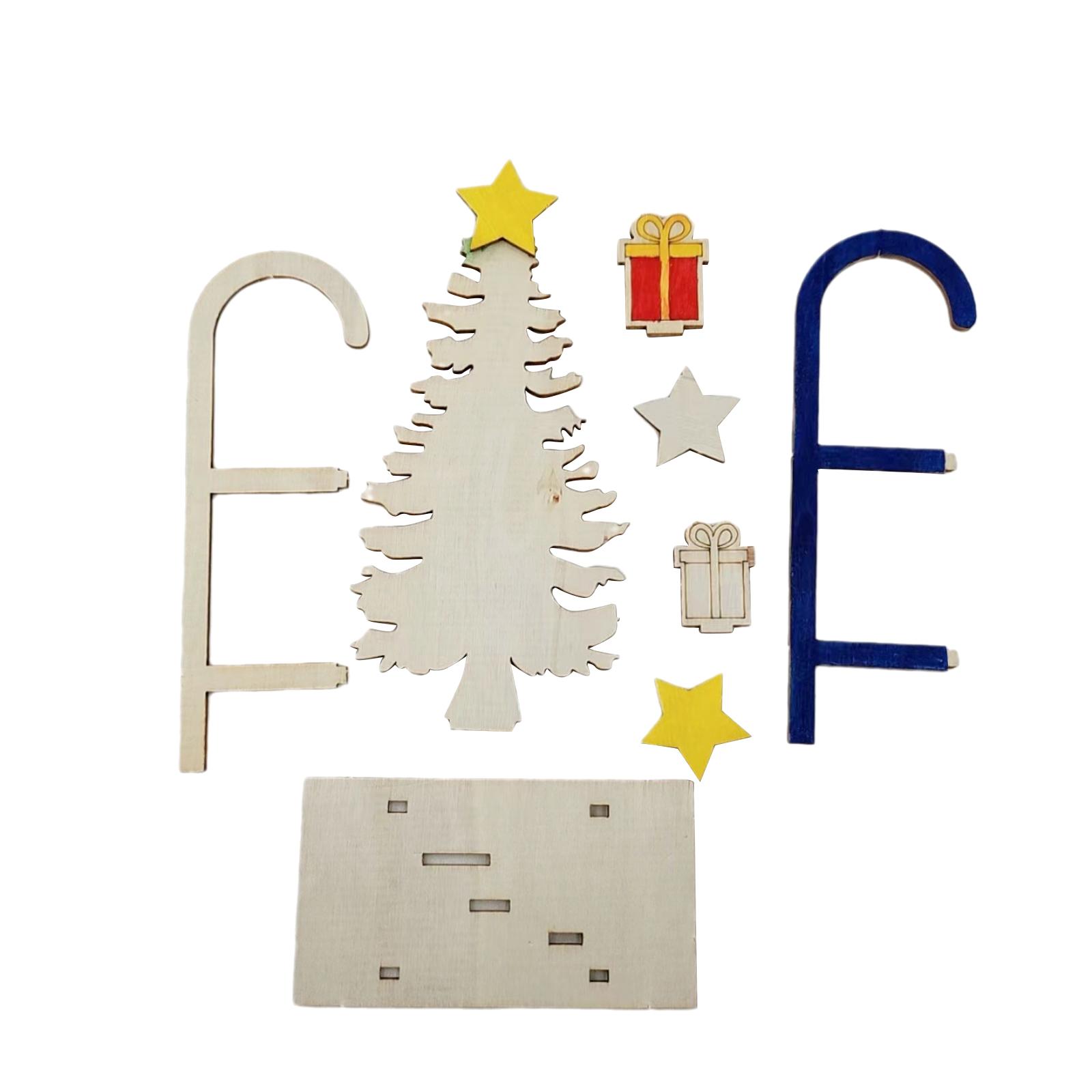 3x DIY Wooden Crafts Christmas - Christmas Craft Embellishment ulasan dan harga